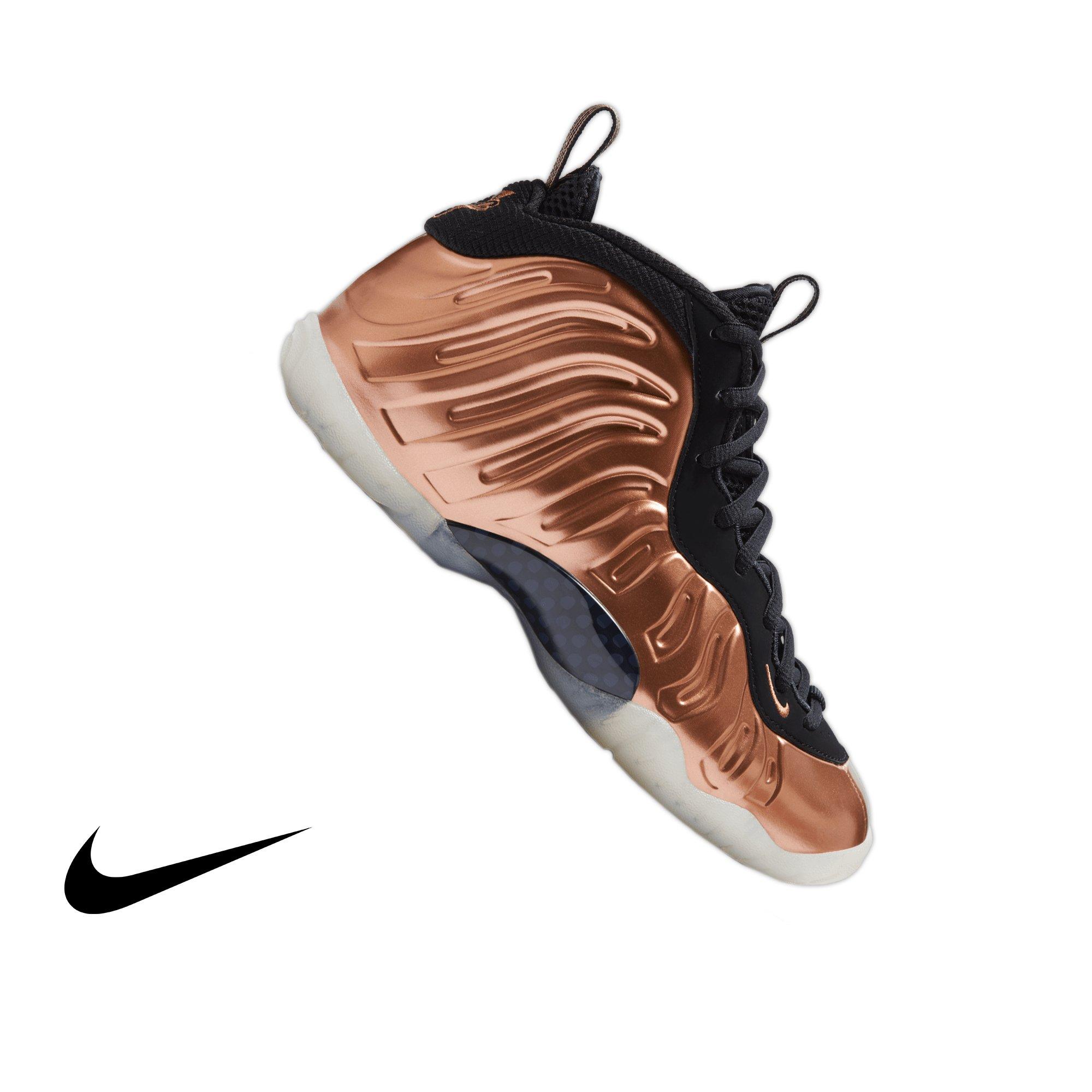 Gold nike foamposite grade school on sale